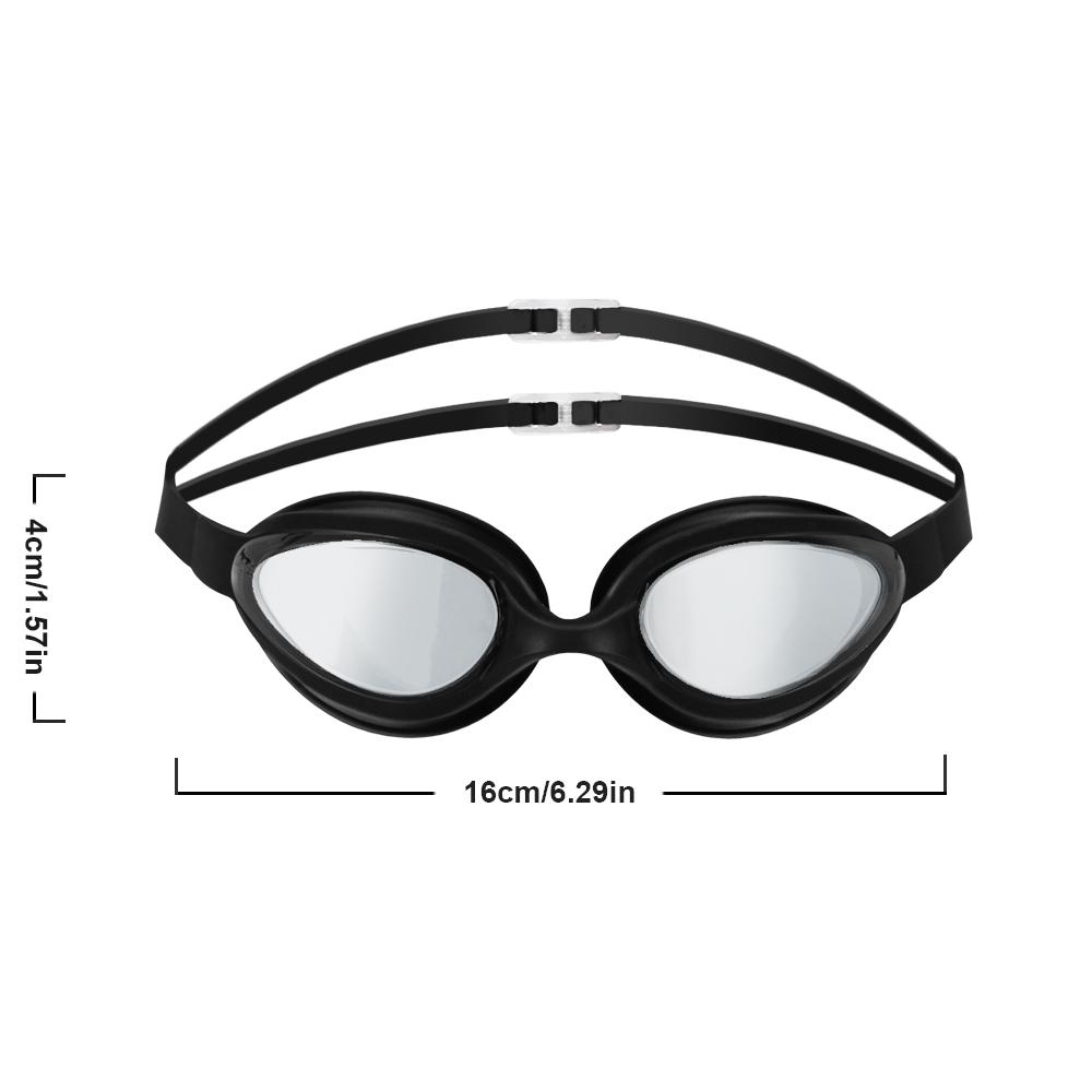 Professional Adult Anti-Fog Swim Goggles with HD Wide-Angle PC Lens Adjustable Waterproof Swimming Glasses