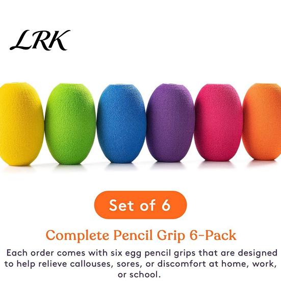 Finger Positioning Aid 6Pcs Pencil And Pen Grips for Kids Handwriting, Reusable Adults, Control Practice Soft EVA Foam Cushioned Holders Handwriting