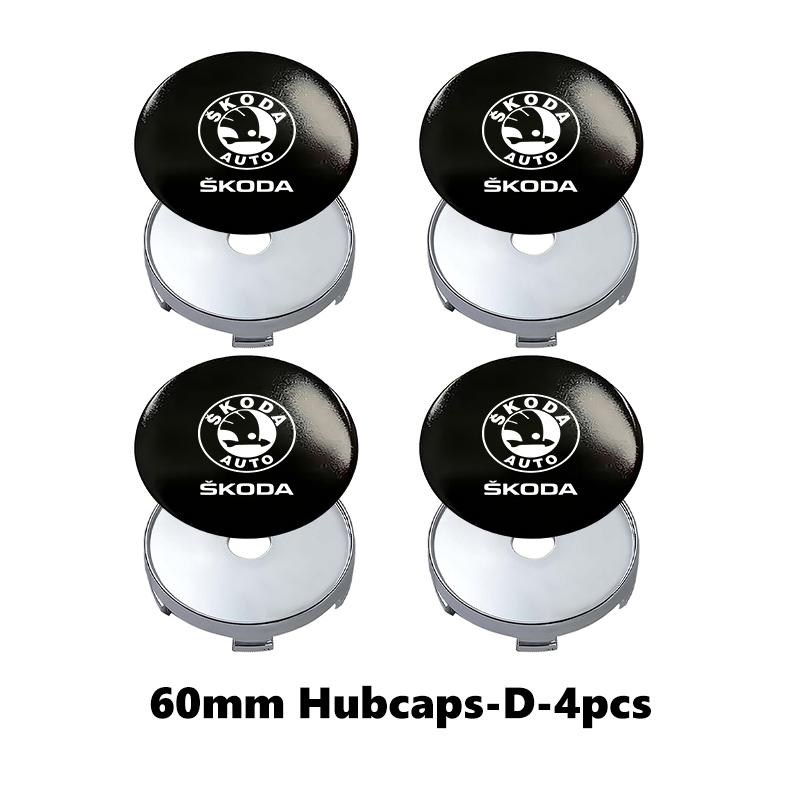 

Car Wheel Hub Center Cap Emblem Badge Sticker Accessories For Skoda Karoq RS Superb Fabia Rapid VRS Octavia 2 3 Kamiq