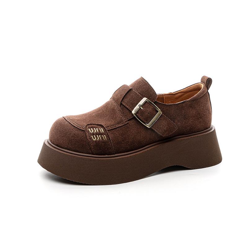 Women's Thick-soled Heightening Big-headed Shoes Are Small, Casual and Fashionable. Versatile