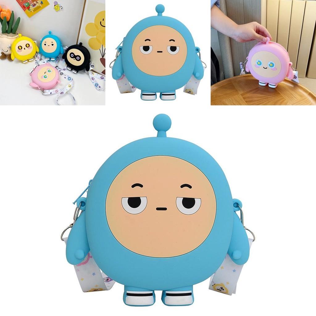 Childrens Silicone Coin Purse Featuring Adorable Eggy Party Pattern For Kids And Preschool