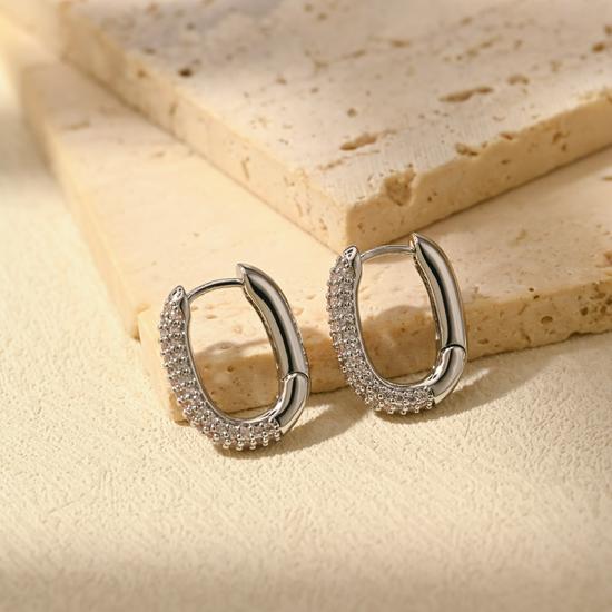 Trendy Zircon U-Shaped Ear Cuffs: Modern Japanese & Korean Fashion for Women