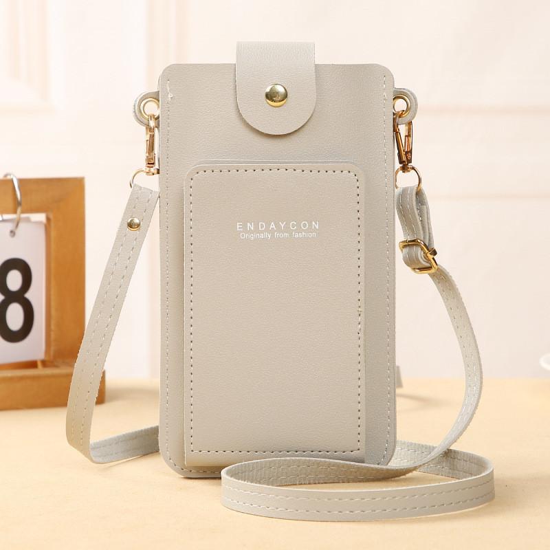 Stylish And Simple Single-shoulder Small Bag For Women Pu Leather Zipper Closure Card Slot Wholesale