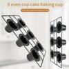 6 Cavity Baking Tray Multifuntional Cake Baking Molds Small Cake Pans Carbon Steel Baking Pans Suitable for Kitchen