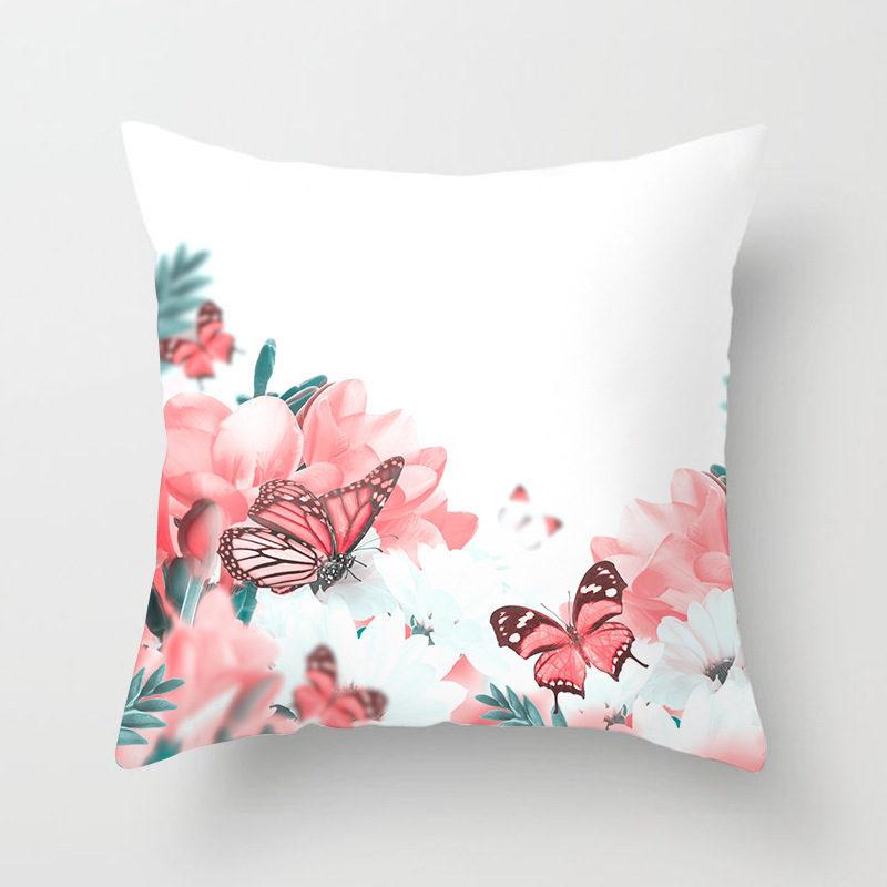 Butterfly Pattern Cushion Cover 45*45cm Seat Decorative Pillow Car Home Sofa Bed