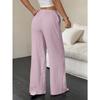 YYFS Women's Fashion Casual Solid Color Print High Waist Trousers Pants & Capris