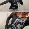Women's American Spicy Girl Long Sleeve T-shirt - Spring/Autumn 2026 Fashion, Slimming Base Layer, Flattering Top