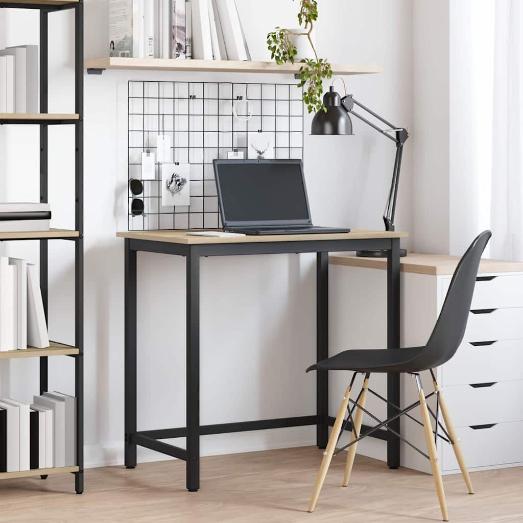 Table Sonoma Oak 100 x 50 x 76.5 cm Engineered Wood and Steel