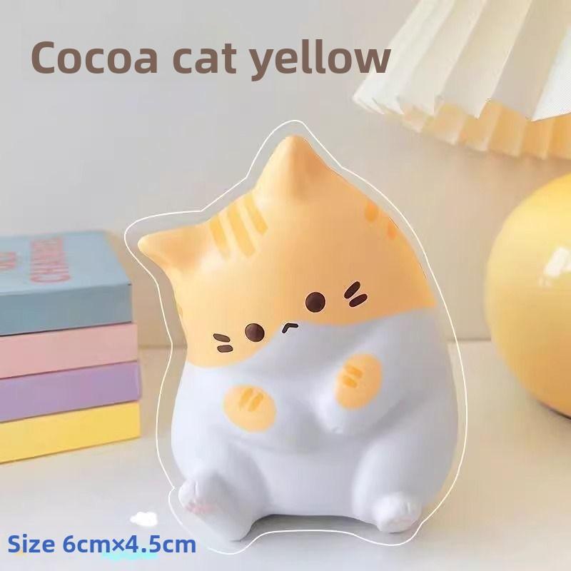 Creative New Cat Toy Adult Soft Pinch Pu Slow Return Pinball Popular Online Celebrity Toy Holiday Gift.