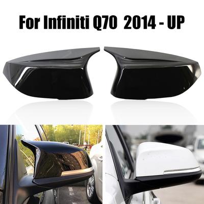 1 Paar Tür-Rückspiegelkappe für Q50 Q60 Q70 QX30 Infiniti 2014- Autozubehör außen Tür-Rückspiegelabdeckungen