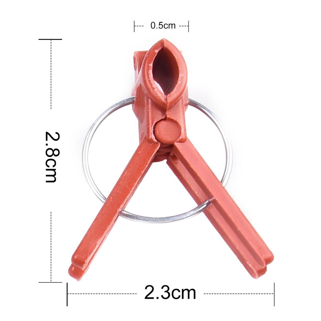 50PCS Plant Grafting Clip Plastic Premium Garden Tools For Cucumber Eggplant And Watermelon Round/Flat Mouth Anti-fall Clamps