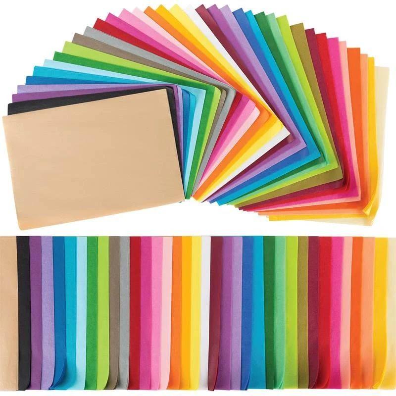 Colorful Tissue and Copy Paper for Crafts, Packaging, Bouquets, and Decorations