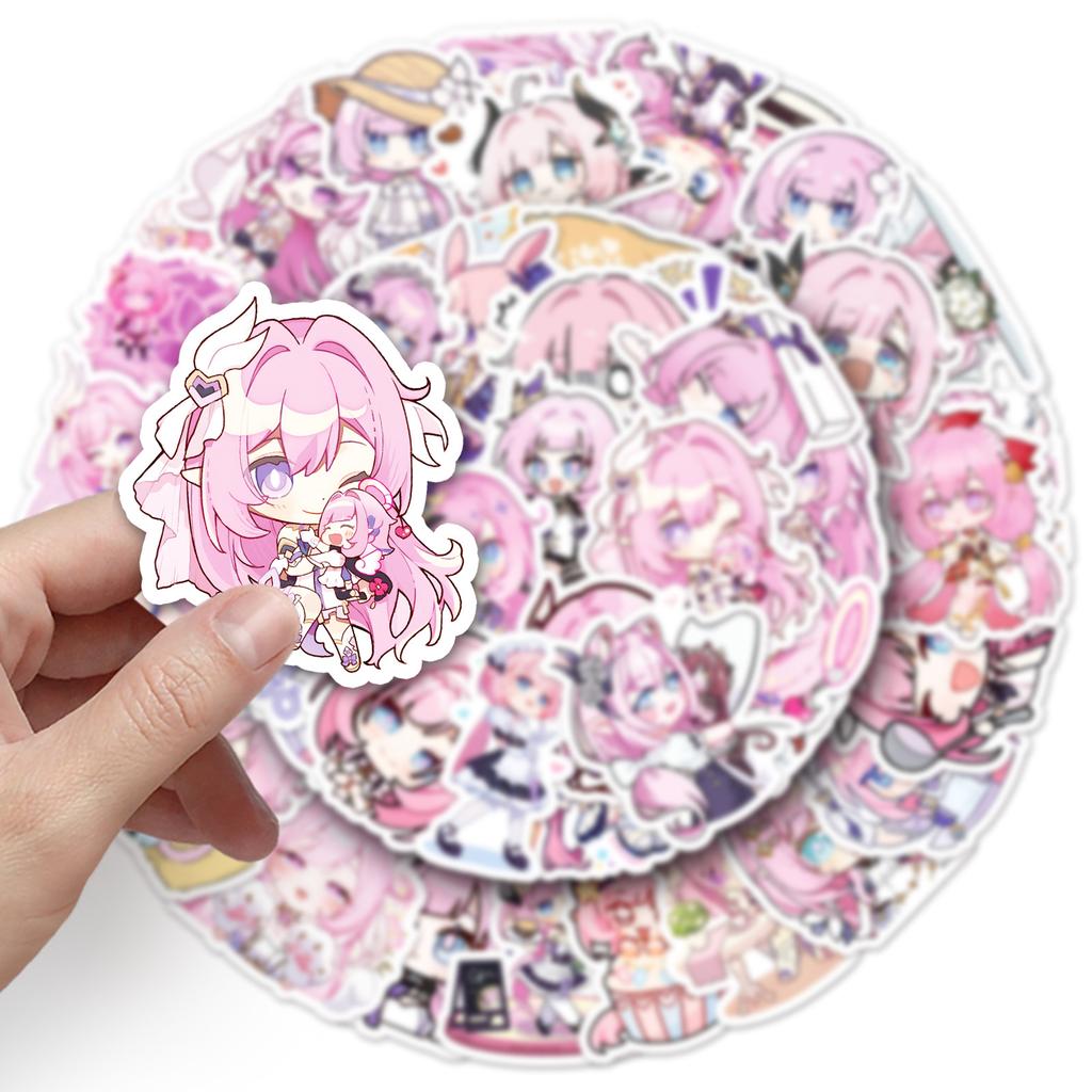 50 Doodle Sticker Cartoon Niedlich Spiel Dekoration Laptop Handy Aufkleber