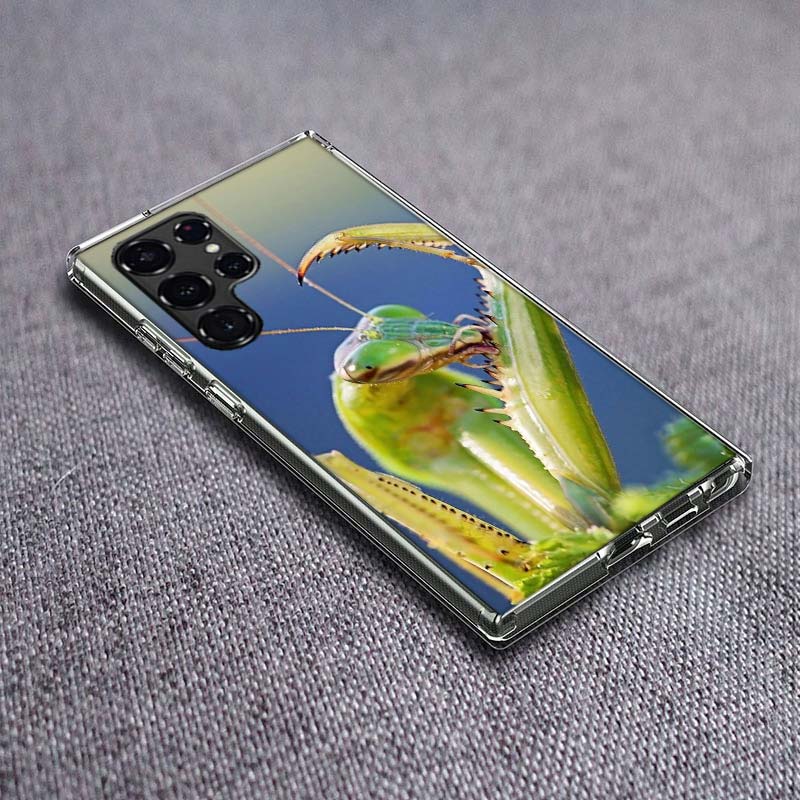

Чехол для телефона Богомол для Samsung Galaxy S24 S23 S21 S20 FE S22 S26 Ultra S25 Edge S10 Plus Прозрачный ТПУ Чехол Оболочка Samsung S26 5G