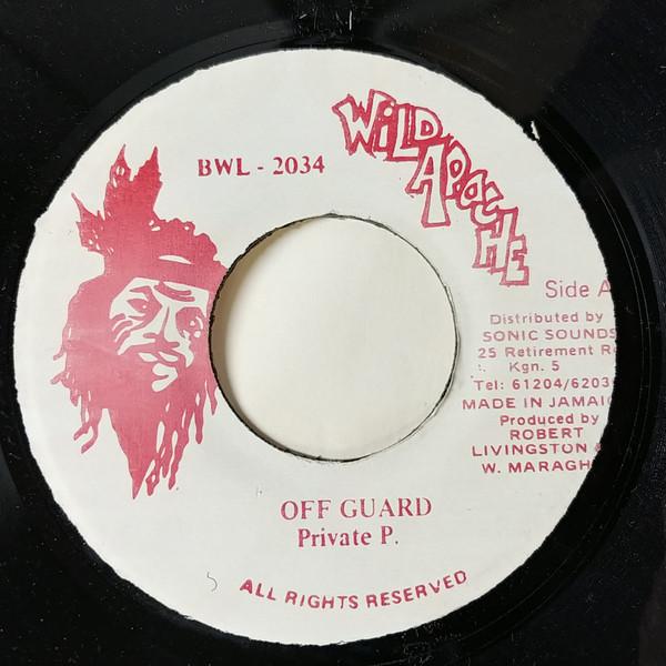 

7inch Record PRIVATE P Off Guard BWL2034 Wild Apache Jamaica Reggae Ska Dub Used