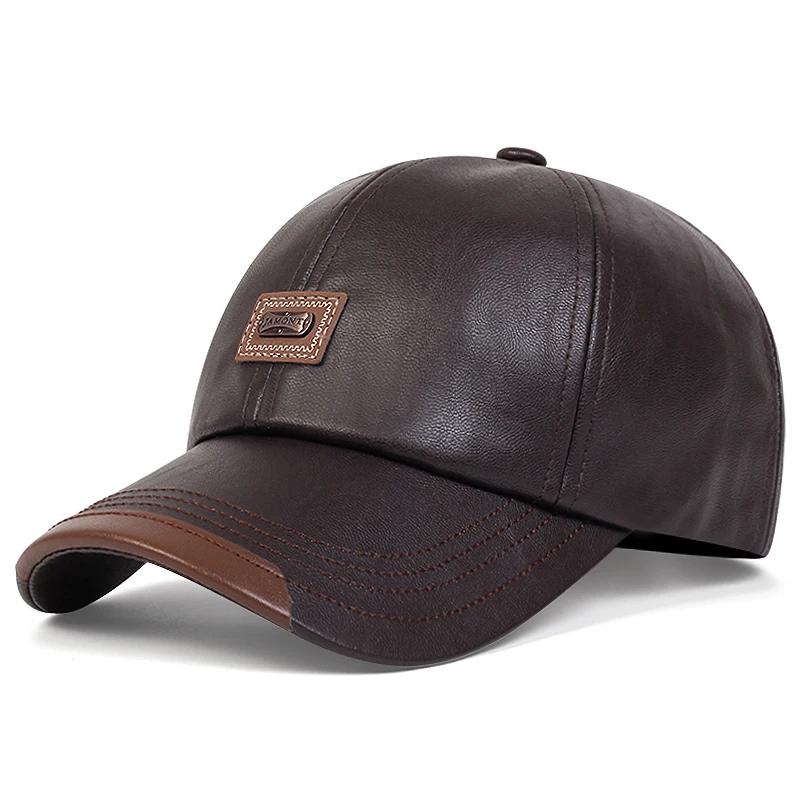 Unisex Jamont Label Leder Baseballkappen Frühling und Herbst Outdoor Verstellbare Lässige Hüte Hip Hop Hut Sonnenschutzhut gray