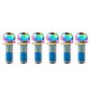 6Pcs M6x17mm Bicycle Disc Brake Fixed Bolts with Gasket Bike Crank Caliper Handlebar Stem Fixing Screws for Fixing Brake Lever