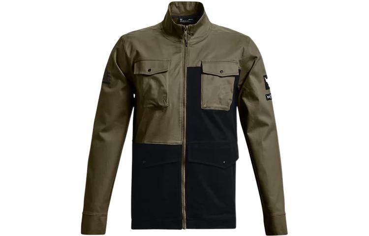 Under Armour Project Jackets Men s Tent Green Stand Collar Moderate 1370460-361 M