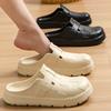 Fashion Closed Toe Soft Sole Home Slippers Women Summer Lightweigh Non-Slip Indoor Slides Woman Solid Color Flat Heel Beach Shoes Ladies