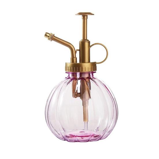 

Vintage Spray Bottle Pumpkin Shape Plant Mister Retro Hand Pump Fine Mist Spray Bottle for Indoor Plants Succulents Orchids Ferns фиолетовый