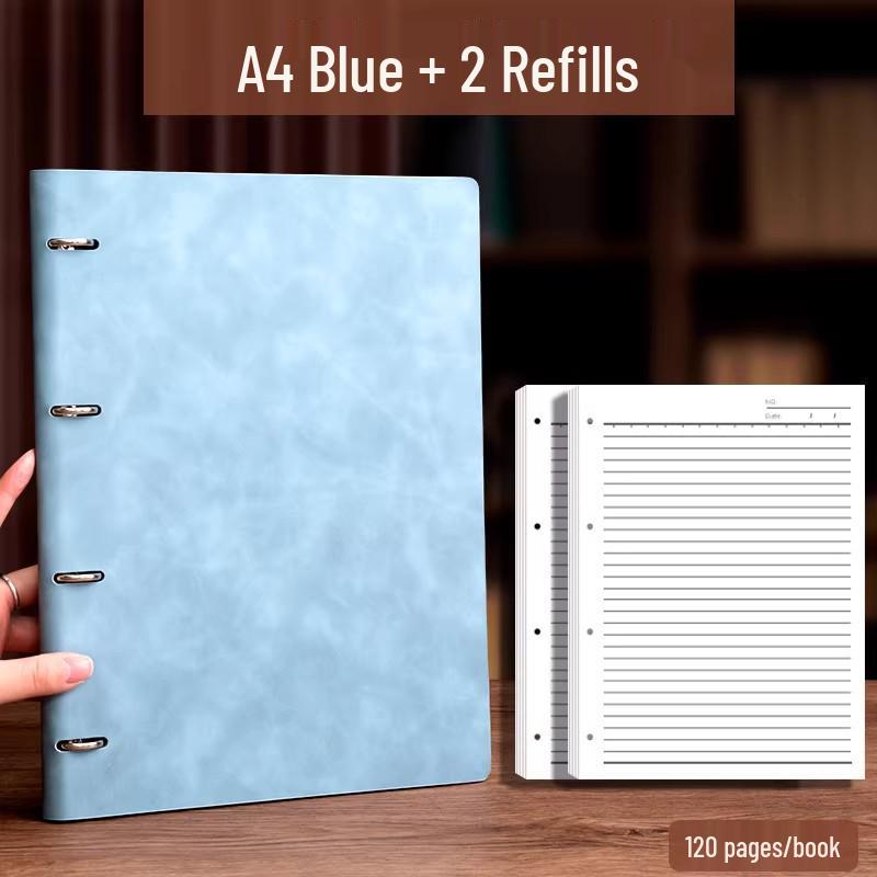 A4/B5/A5 Loose-Leaf Notebook with Custom Logo for Business or Personal Use