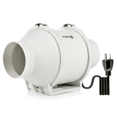 Duct Fan 100mm Quiet System Registered Duct Ventilator for Paint Home Round Industrial Ventilator Hon&Guan Powerful, Energy-Saving, [Invoice Store]