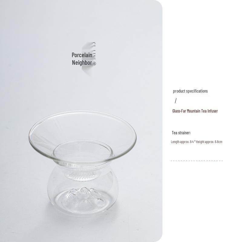 Ceramic Tea Infuser and Strainer Glass Fairness Cup Accessory