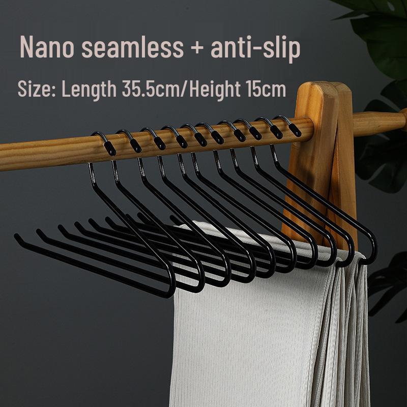 Wieszak na spodnie w kształcie gęsi, antypoślizgowy, z klipsami w kształcie Z do przechowywania w szafie