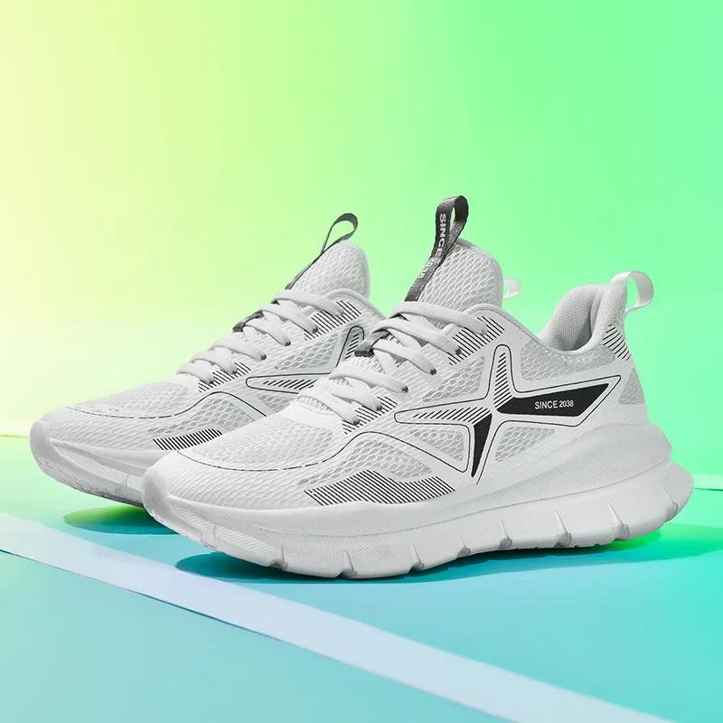 

2025 Men Sports Running Shoes Casual Marathon Breathable Lightweight Women s Comfortable Athletic Nonskid Walking Sneakers 47