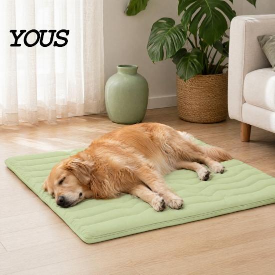 Cooling Mat for Dogs Dog Mat, Foldable Portable Pet Pad, Crate Durable Multi-Layer Resting Cats Indoor Travel Use