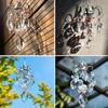 Glass Outdoor Hanging Light Catcher Ornament for Garden Patio Decor