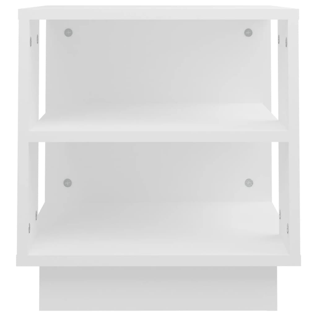  Coffee Table, White, 40x40x43 Cm, Wood-based Material