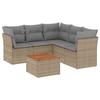 VidaXL Salon de Jardin avec Coussins 6 pcs, Canapés de Terrasse, Ensemble de Meubles de Patio, Mobilier d'Extérieur, Mélange 3255968
