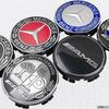 New4 Pièces/ensemble 75mm Capuchons De Moyeu De Roue De Voiture Pour Mercedes Benz AMG Emblème GLA200 W203 W204 W205 W209 W210 W