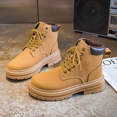 Autumn and Winter Footwear Plus Size Thick Heel Round Toe Women's Boots Short Boots Thick Soled Women's Boots