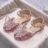 Butterfly Rhinestone Princess Shoes - 2025 Summer Soft-Sole Sandals for Girls