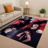 3D Kpop Hyunjin Star Art living Room Non-Slip Area Rug Soft Carpet for Bedroom Playroom and Sofa,Easy Clean Home Decor Doormat