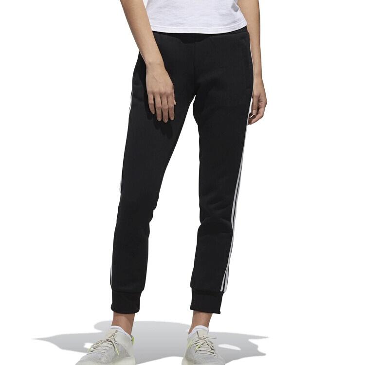 (WMNS) Adidas Sports Tapered Pants Asia Sizing 'Black White' Women's DW5728