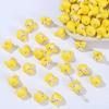 DW19 10PCS 12mm Cute Mini Cartoon Rabbit Beads Spacer Beads Charm Jewelry Making DIY Bracelet Necklace Material Accessories
