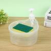Zeepdispenser en Schrobberhouder Multifunctionele Afwascontainer 1000ml Handmatig Spoelbak Afwassen Zeepdispenser