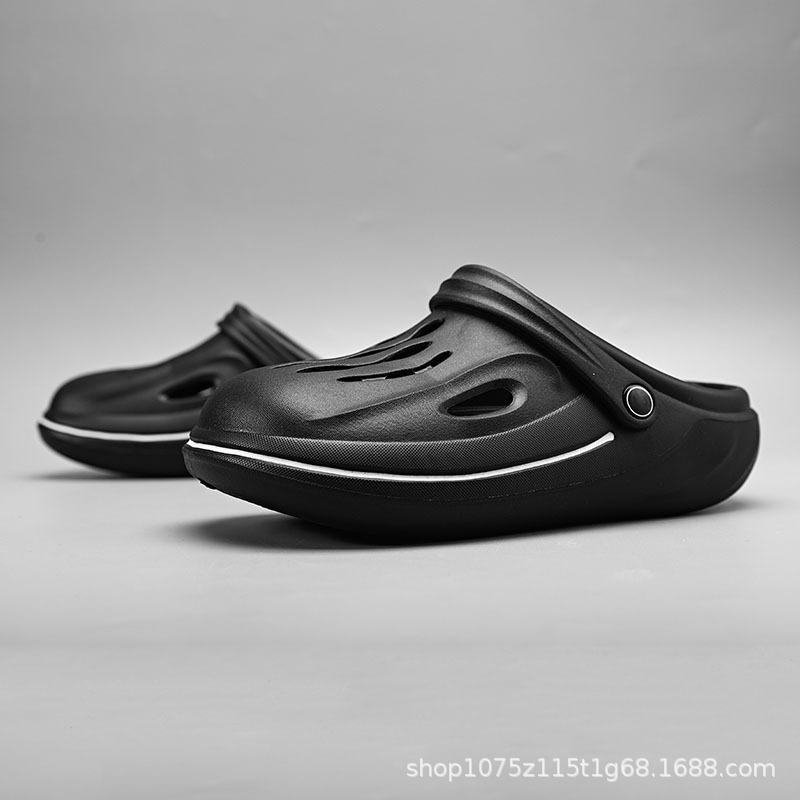 Hole shoes men's new summer wear non-slip and deodorant thick-soled wear-resistant outdoor beach cool slippers