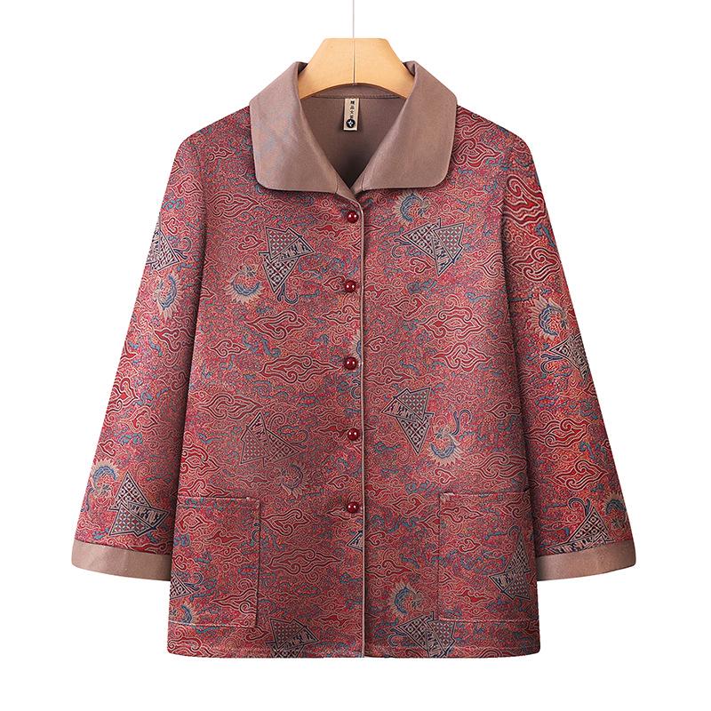 

Spring Attire: Long-Sleeve Tops & Lightweight Jackets for Middle-Aged & Elderly Women 5XL [145-160 jin]