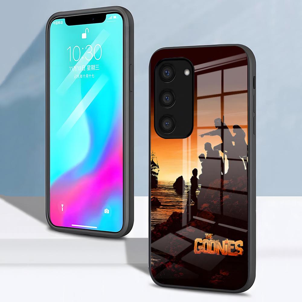 The Goonies Phone Case For Samsung S26 S25 S24 FE S23 S22 S21 Plus S20 Ultra Note20Ultra Black Glass Cover