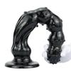 47*7cm Jumbo Pull Bead Anal Plug with Suction Cup - Long Bumps Threaded Octopus Expander
