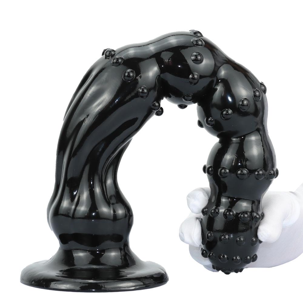 47*7cm Jumbo Pull Bead Anal Plug with Suction Cup - Long Bumps Threaded Octopus Expander