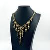 Halloween Retro Skull Ghost Tassel Necklace - Multi-Layered Alloy Design for Women