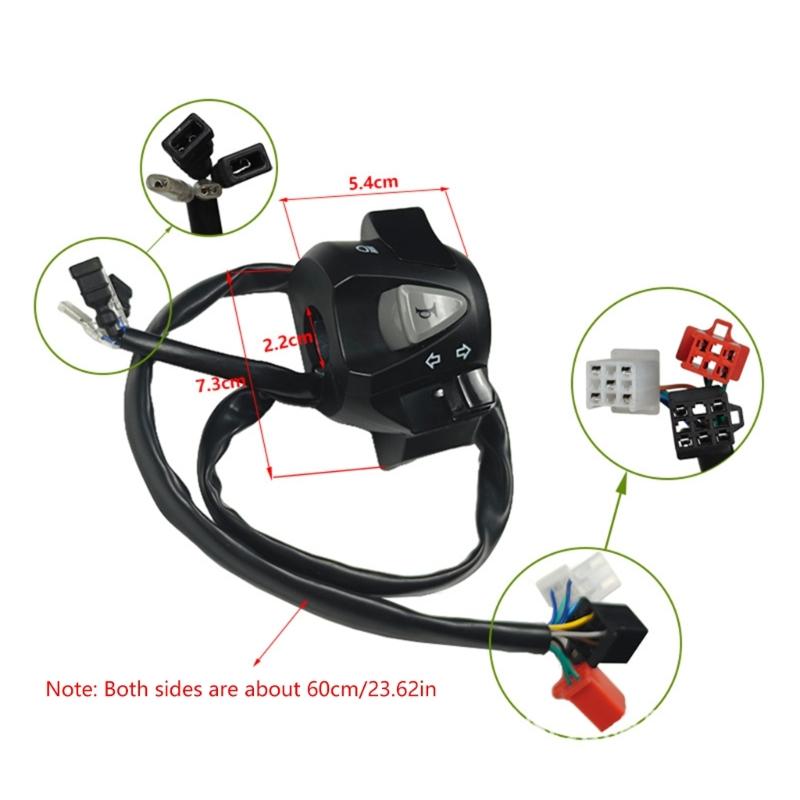 Replacement Accessories 22mm Motorcycle Handlebar Control Switches Starter Turn Signal Fog Light Switch Handlebar Switch
