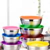 Prepping Mixing Bowls with Lids Stainless Steel Egg Whisking Pan Salad Bowl Set  Cooking Baking