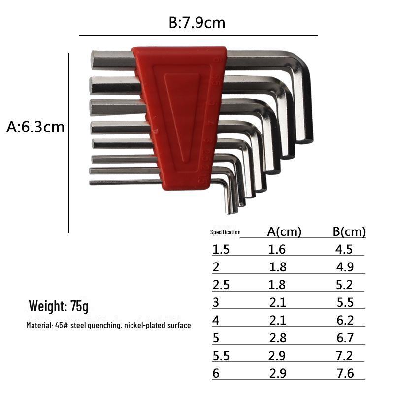 L-Type Hexagon Wrench for Baby Stroller and Bicycle Maintenance