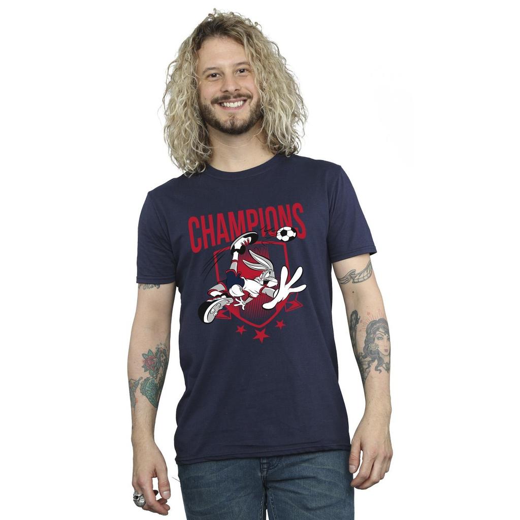 Looney Tunes Mens Bugs Bunny Champions T-Shirt